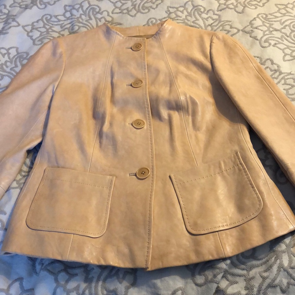 Lafayette 148 %100 leather jacket